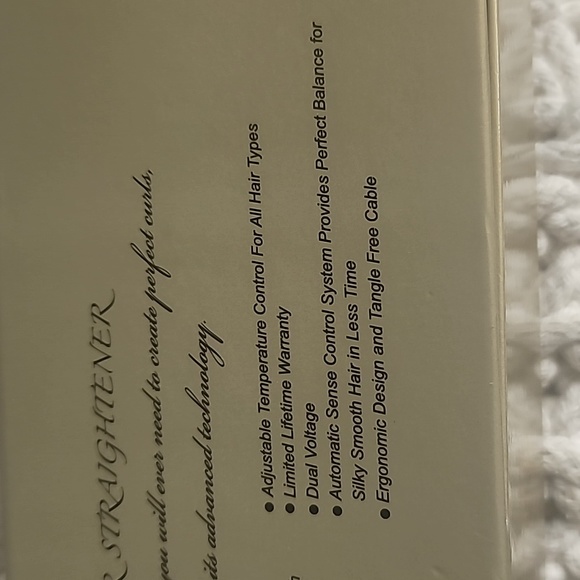 VE'RSHA Paris Professional Tournaline Hair Straightner - Picture 4 of 5